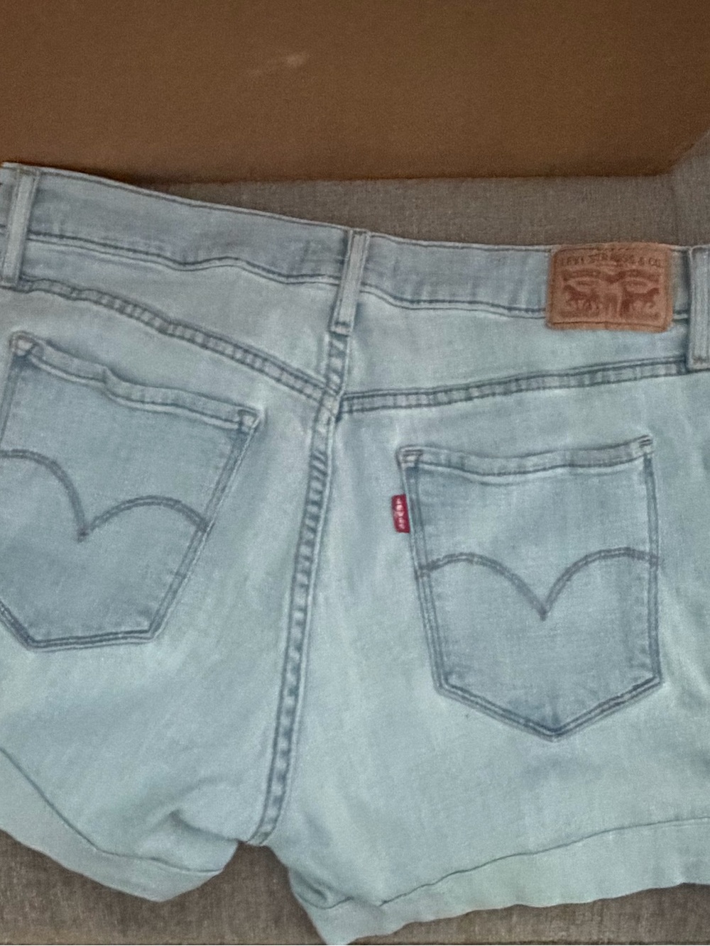 Levi's 311 “Shaping Skinny” Light Wash Denim Women's Jean Shorts